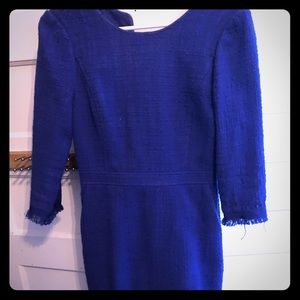 J crew blue woven shift dress size 2